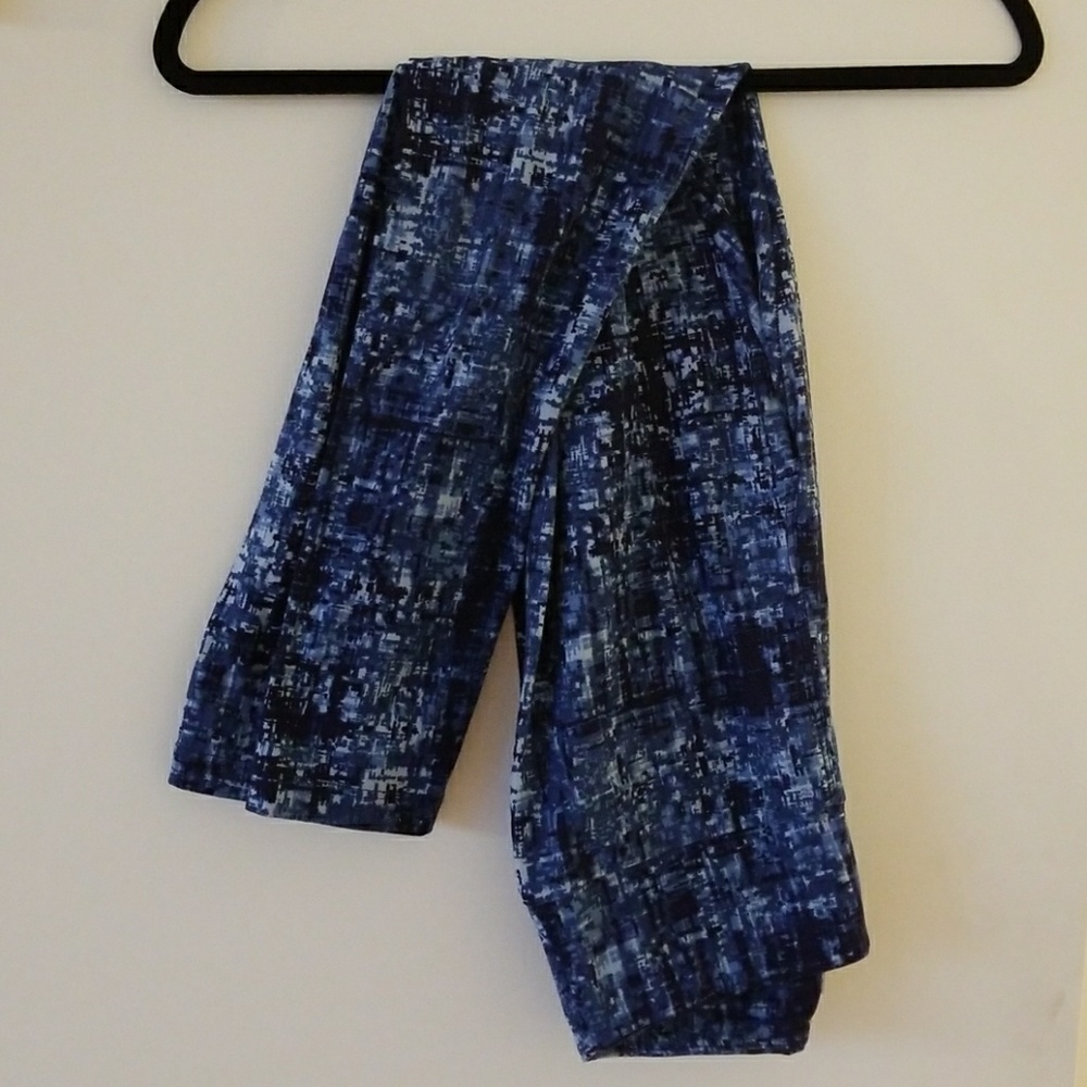 💜 NEW Blue Cameo LulaRo Leggings One Size OS